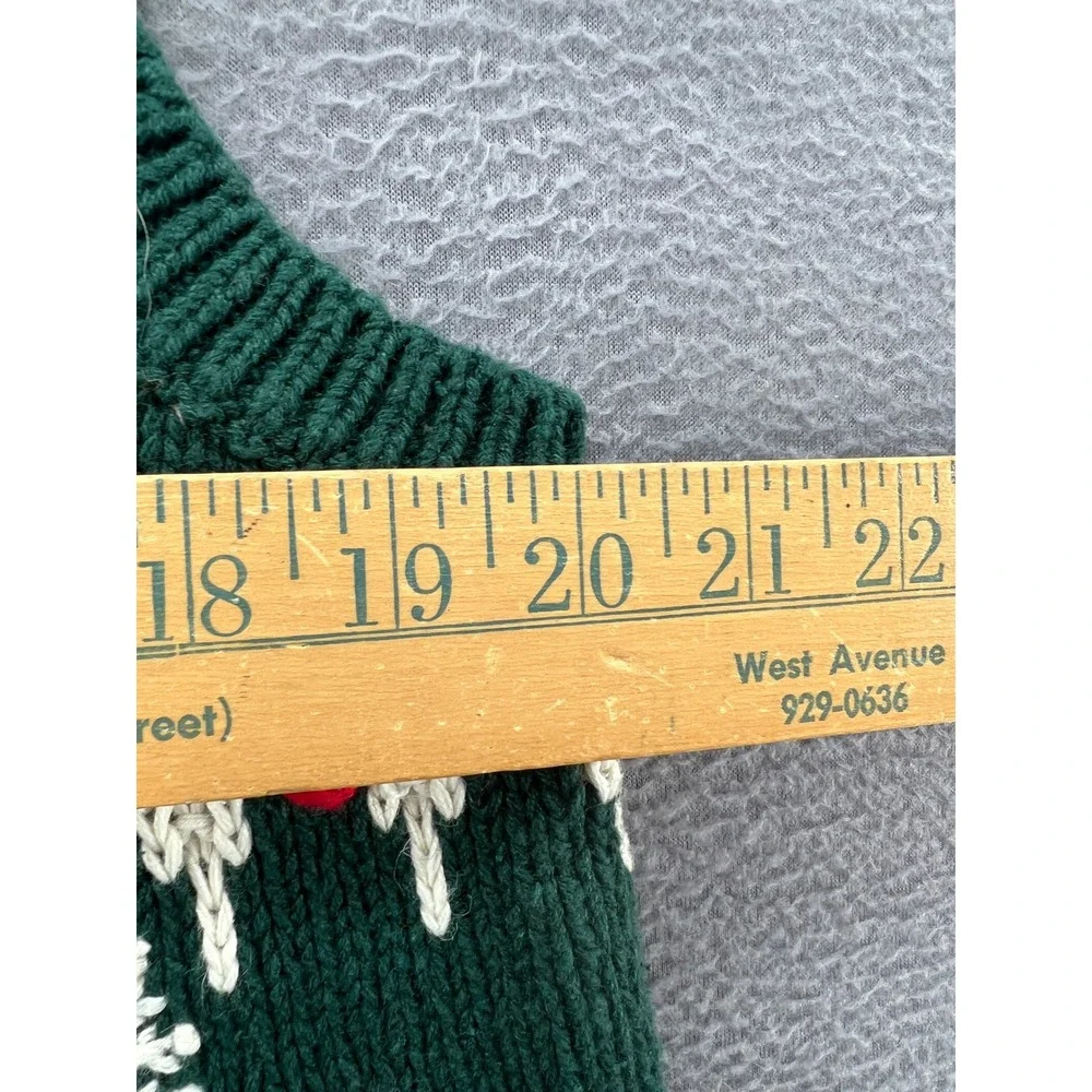 Heirloom Collectibles Sweater Womens L VTG Christmas Vest Green Tree NWT - Picture 8 of 11